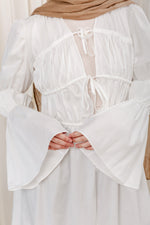 Load image into Gallery viewer, White Cinched Cloak
