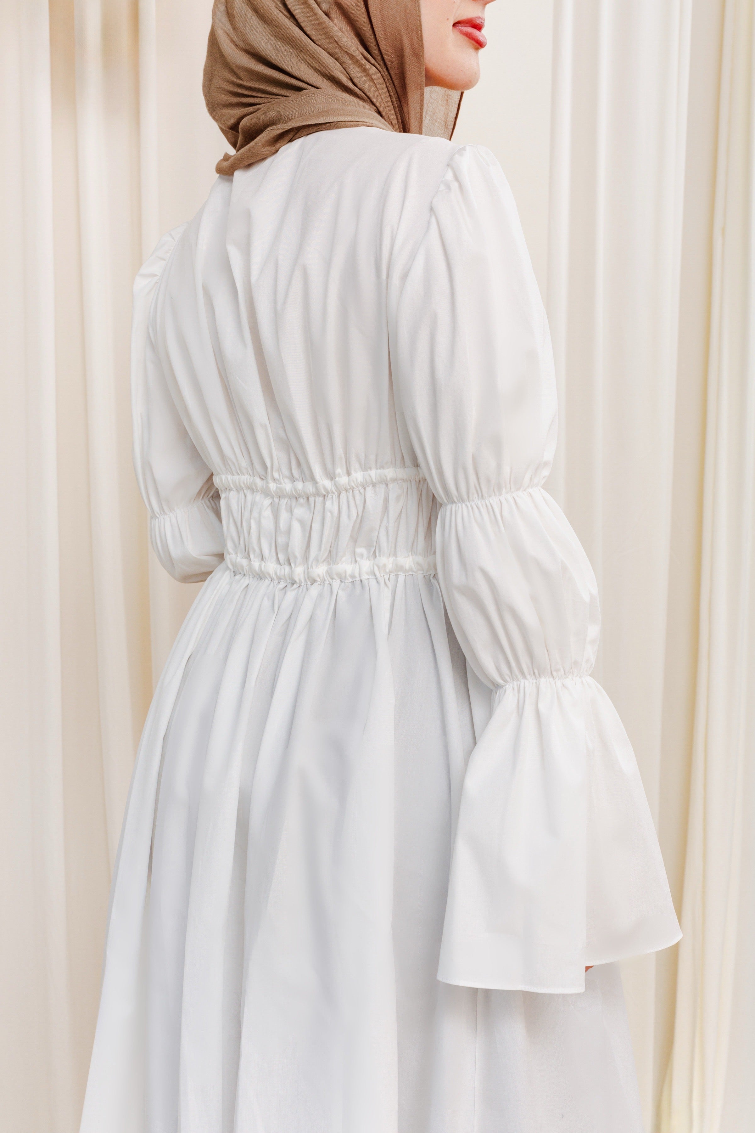 White Cinched Cloak