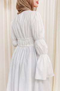 White Cinched Cloak
