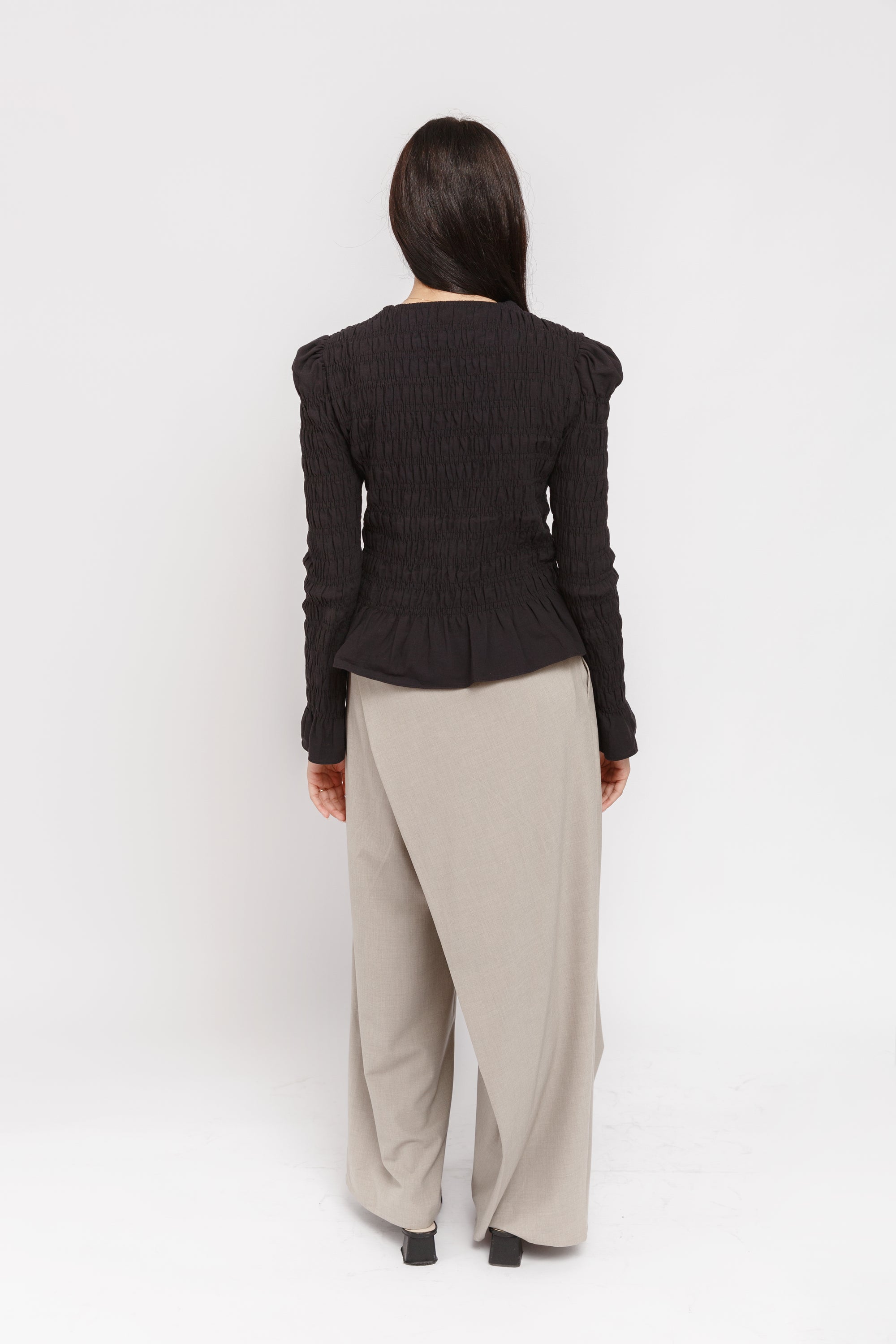 Taupe Foldover Pants