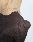 Black Ruched Top & Maxi Skirt Set