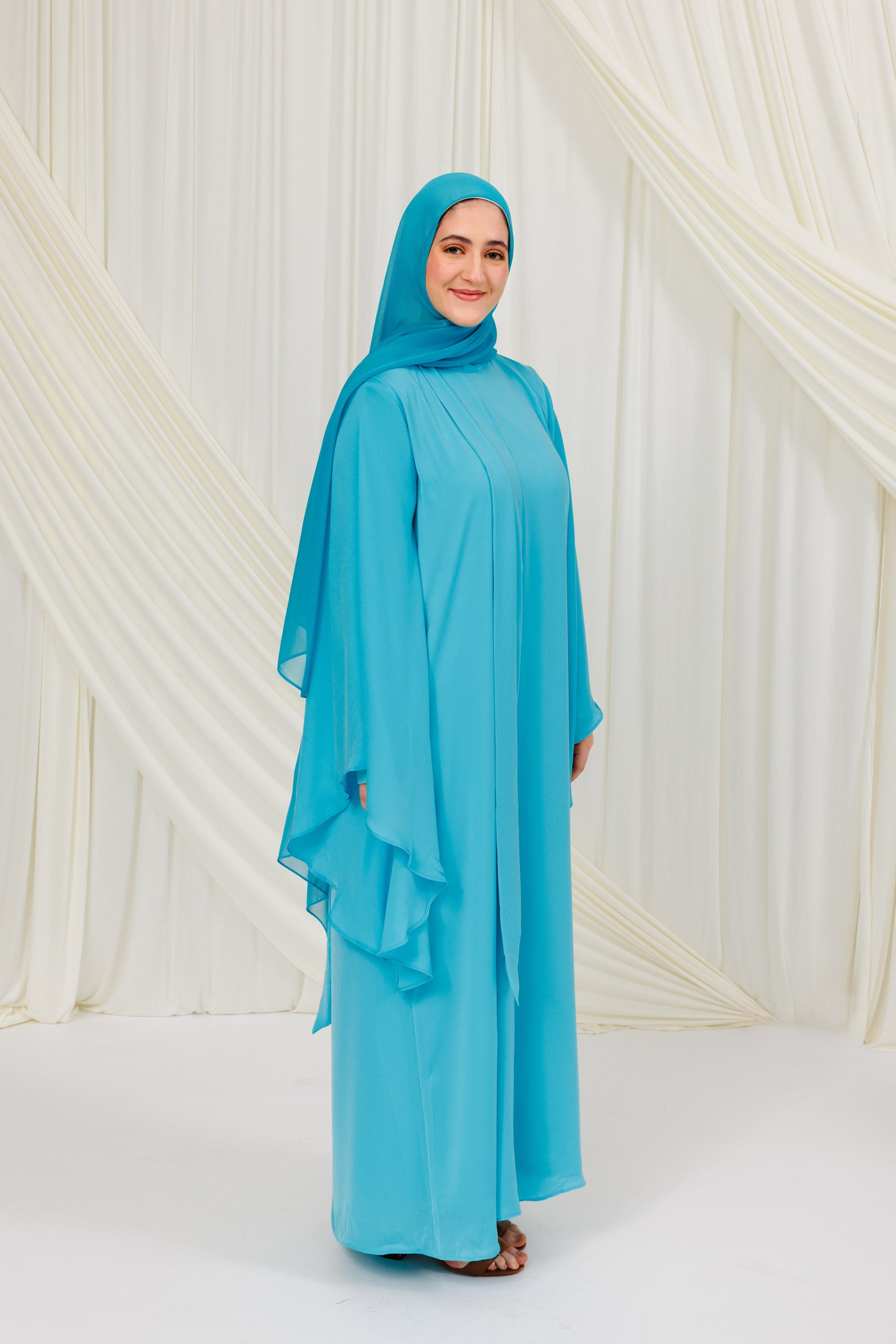 Aquamarine Tie Neck Maxi Dress Summer Evenings Aquamarine Tie Neck Maxi Dress Summer Evenings