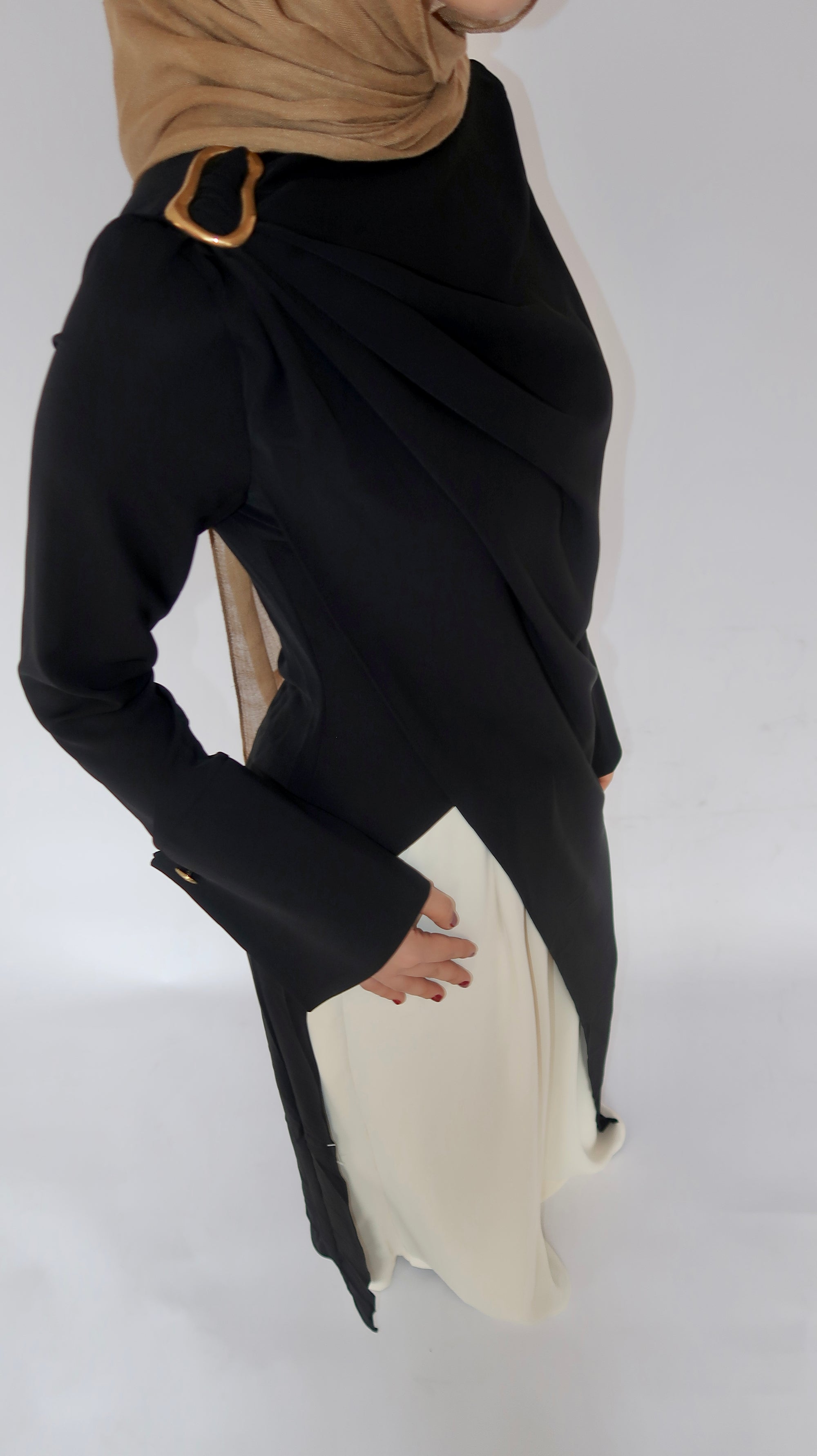 Black Floor Length Hardware Tunic Summer Evenings Black Floor Length Hardware Tunic Summer Evenings