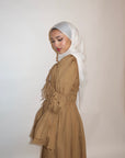 Golden Olive Cinched Cloak