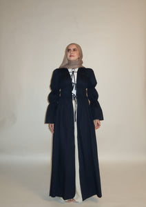 Navy Cinched Cloak