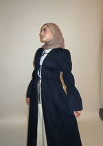 Load image into Gallery viewer, Navy Cinched Cloak
