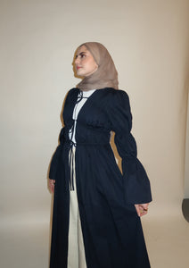 Navy Cinched Cloak