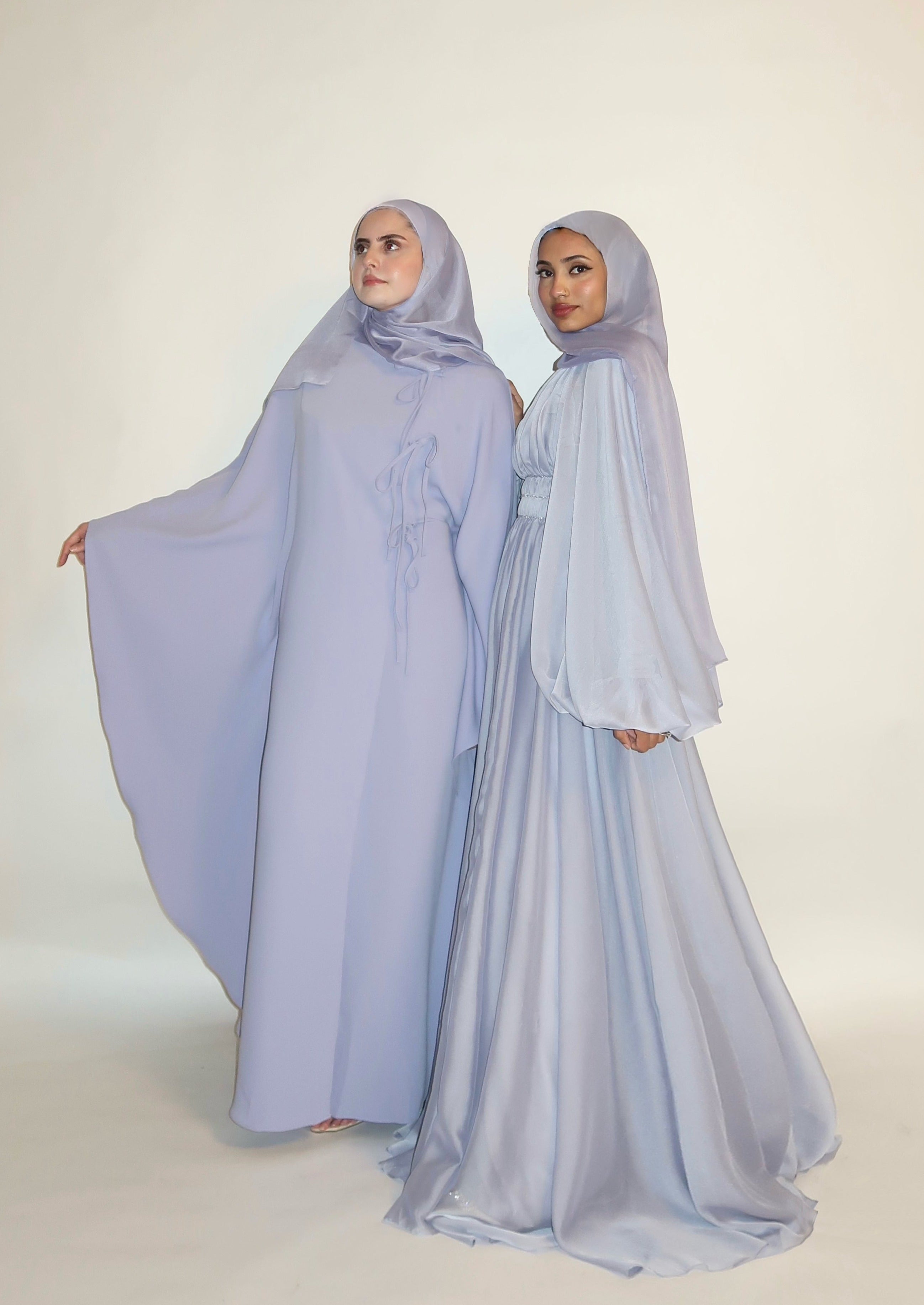 Periwinkle Bow Tie Kaftan