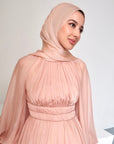 Peachy Blush Shimmering Scarf