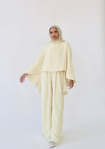 Load image into Gallery viewer, Butter Yellow Cape Tunic Set
