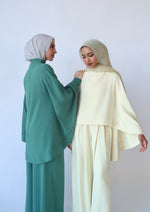 Load image into Gallery viewer, Pine Green Cape Tunic Set
