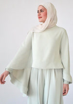 Load image into Gallery viewer, Mint Gray Cape Tunic Set
