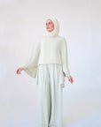 Mint Gray Cape Tunic Set
