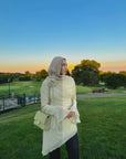 Melon Draped Rose Tunic- Final Sale