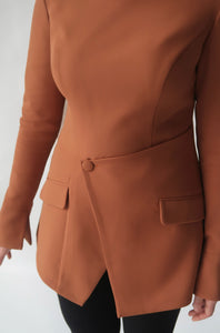 Copper Slit Suit Tunic