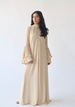Load image into Gallery viewer, Oat Pleated Sleeve Abaya

