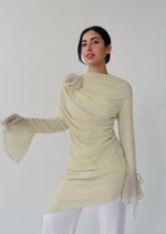 Load image into Gallery viewer, Melon Draped Rose Tunic

