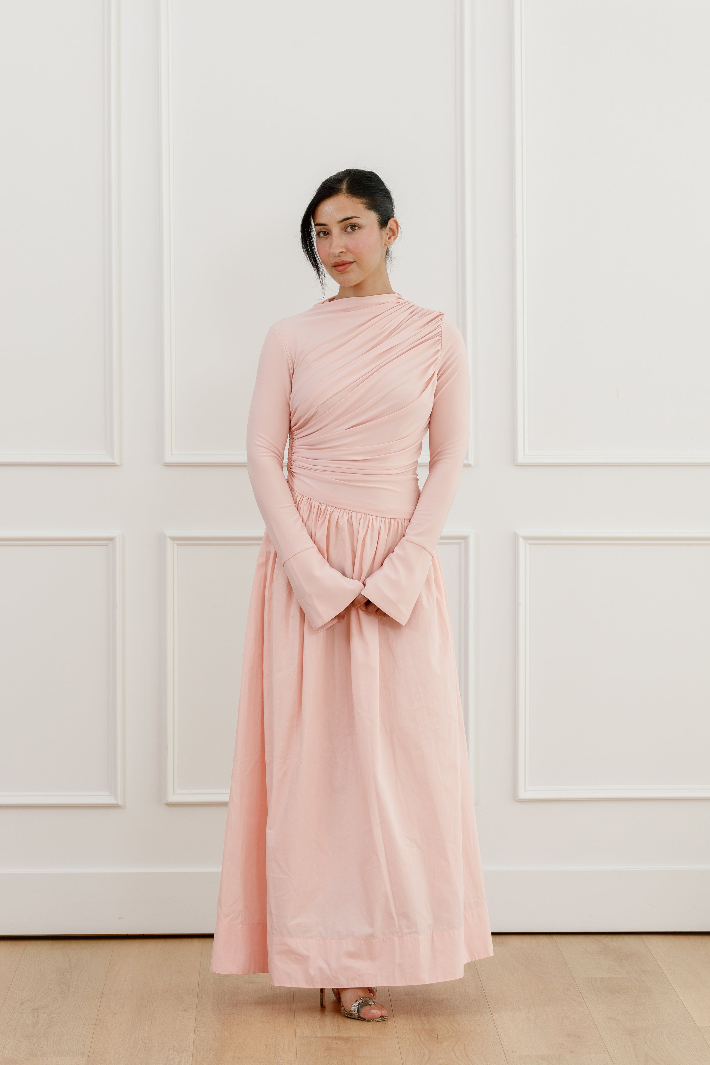 blush dress Crepe Asymmetric Draped – Summer Evenings Select your size:8 55 in height 150 photo dresses Anastasia Blue Dress