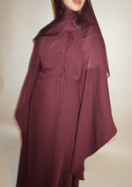 Load image into Gallery viewer, Plum Bow Tie Kaftan
