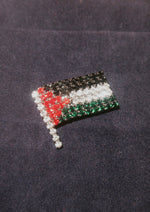 Load image into Gallery viewer, Embellished Palestine Flag Brooch- 100% Profits to PCRF
