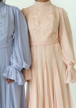 Load image into Gallery viewer, Periwinkle Beaded Appliqué Gown - Final Sale
