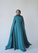 Load image into Gallery viewer, Deep Teal Shimmering Scarf

