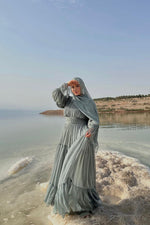 Load image into Gallery viewer, Sage Ruched Dress
