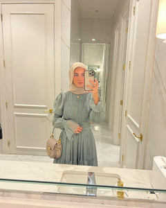 Sage Ruched Dress