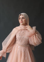 Load image into Gallery viewer, Peach Shimmering Scarf
