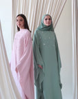 Sea Green Beaded Kaftan Gown- Final Sale