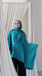 Load and play video in Gallery viewer, Teal Kaftan Tunic
