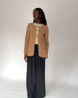 Camel Buckled Blazer Tunic *ships 11/10