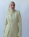 Melon Buttoned Blazer Tunic