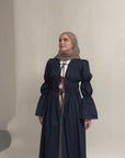 Navy Cinched Cloak
