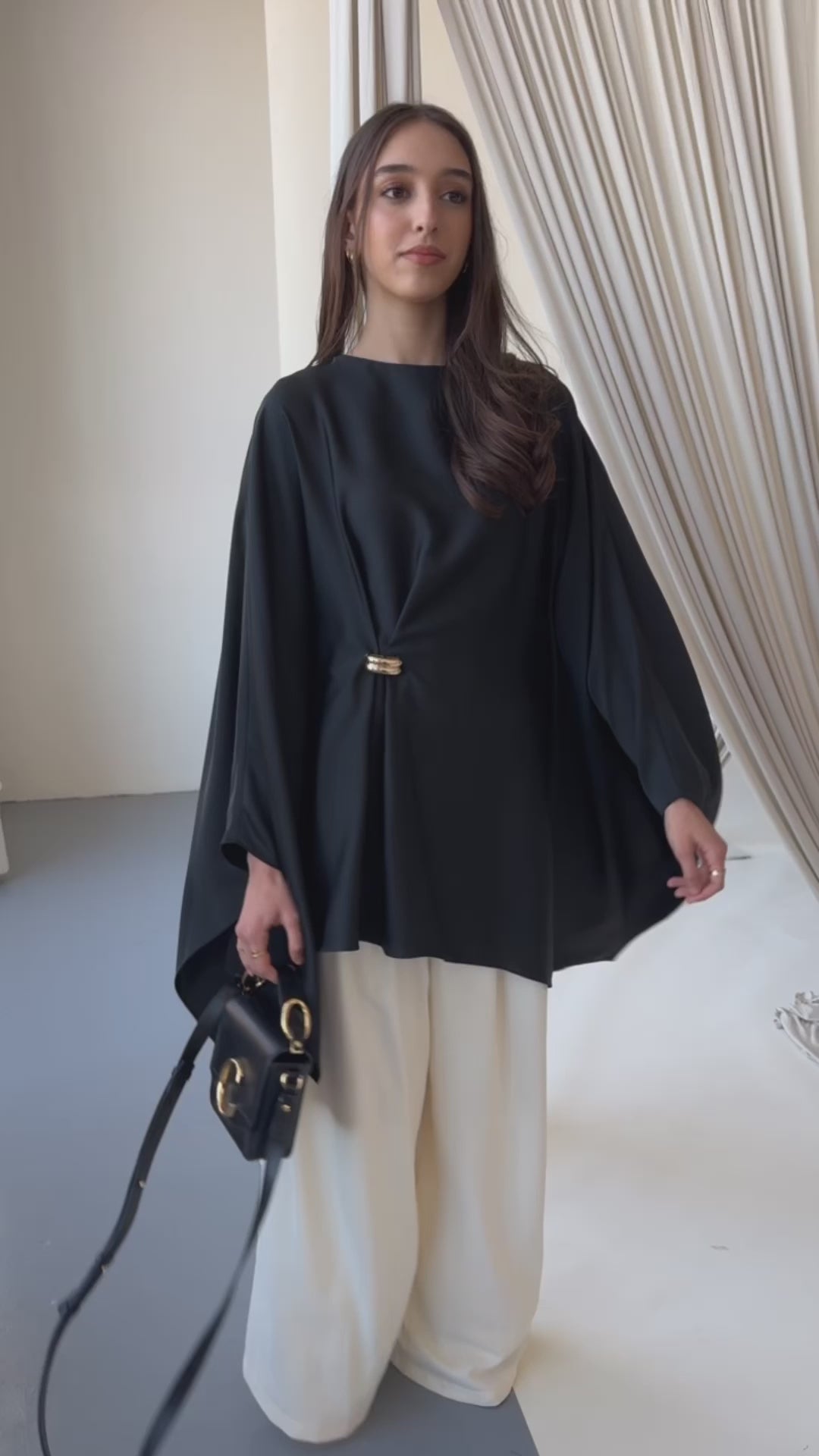 Black Kaftan Tunic