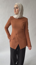 Load and play video in Gallery viewer, Copper Slit Suit Tunic
