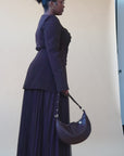 Espresso Pleated Chiffon Skirt - Final Sale