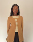 Camel Buckled Blazer Tunic *ships 11/10