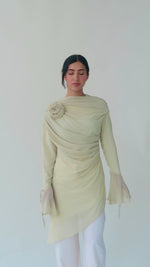 Load and play video in Gallery viewer, Melon Draped Rose Tunic
