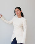 Cream Blazer Tunic