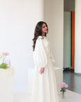 Ivory Balloon Top & Maxi Skirt Set