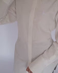 Ivory SE Tie Back Cotton Shirt
