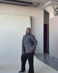 Charcoal Gray Utility Slit Tunic- Final Sale