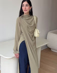 Olive Floor Length Hardware Tunic