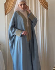 Denim Blue Aghabani Bisht- Final Sale