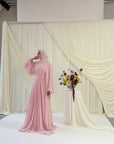 Orchid Pink Structured Belt Gown