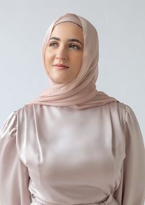 Pearl Pink Shimmering Scarf