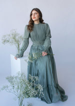 Load image into Gallery viewer, Sage Ruched Dress
