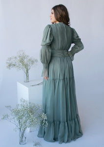 Sage Ruched Dress