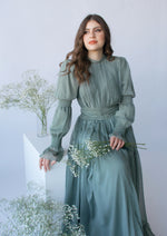 Load image into Gallery viewer, Sage Ruched Dress
